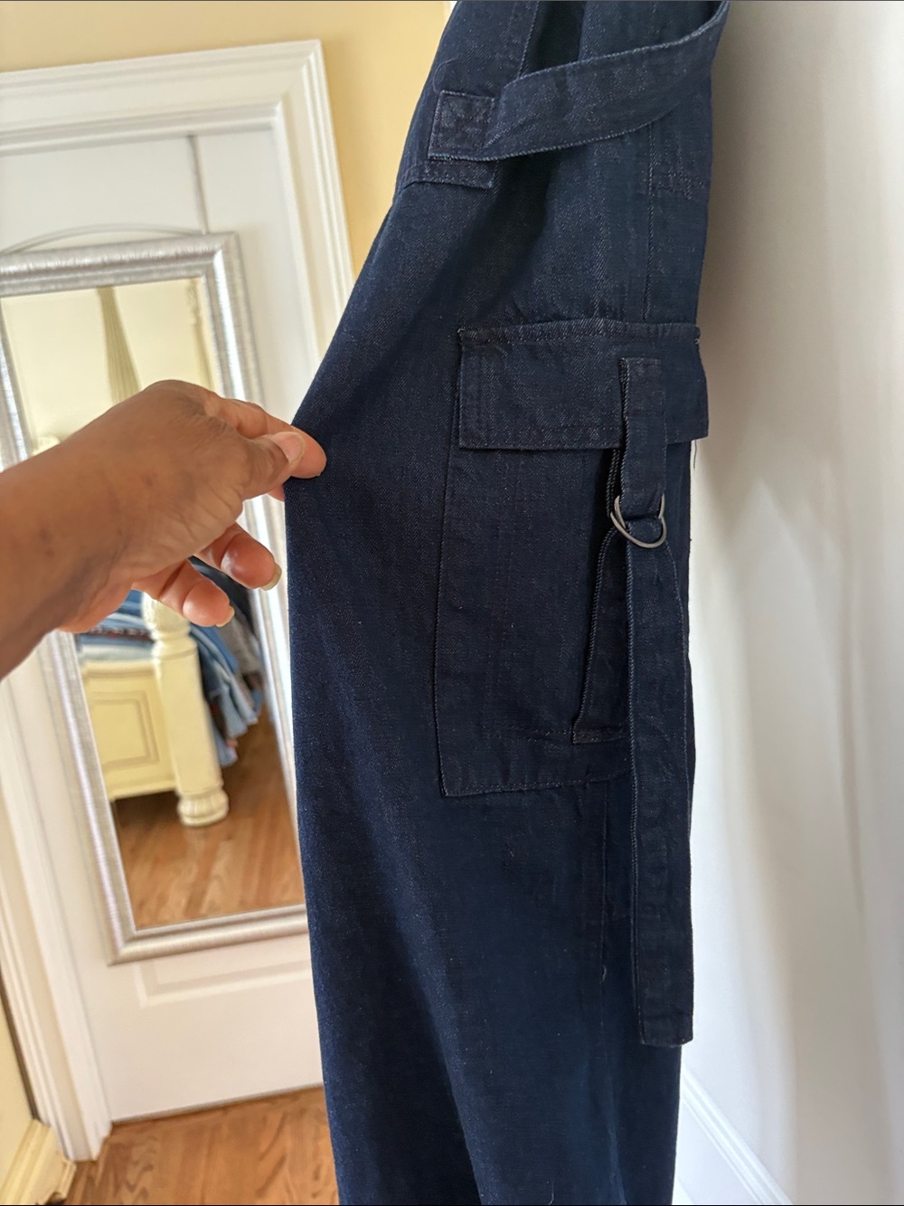Forever 21 Navy Blue Denim Jogger Pants - Picture 6 of 11